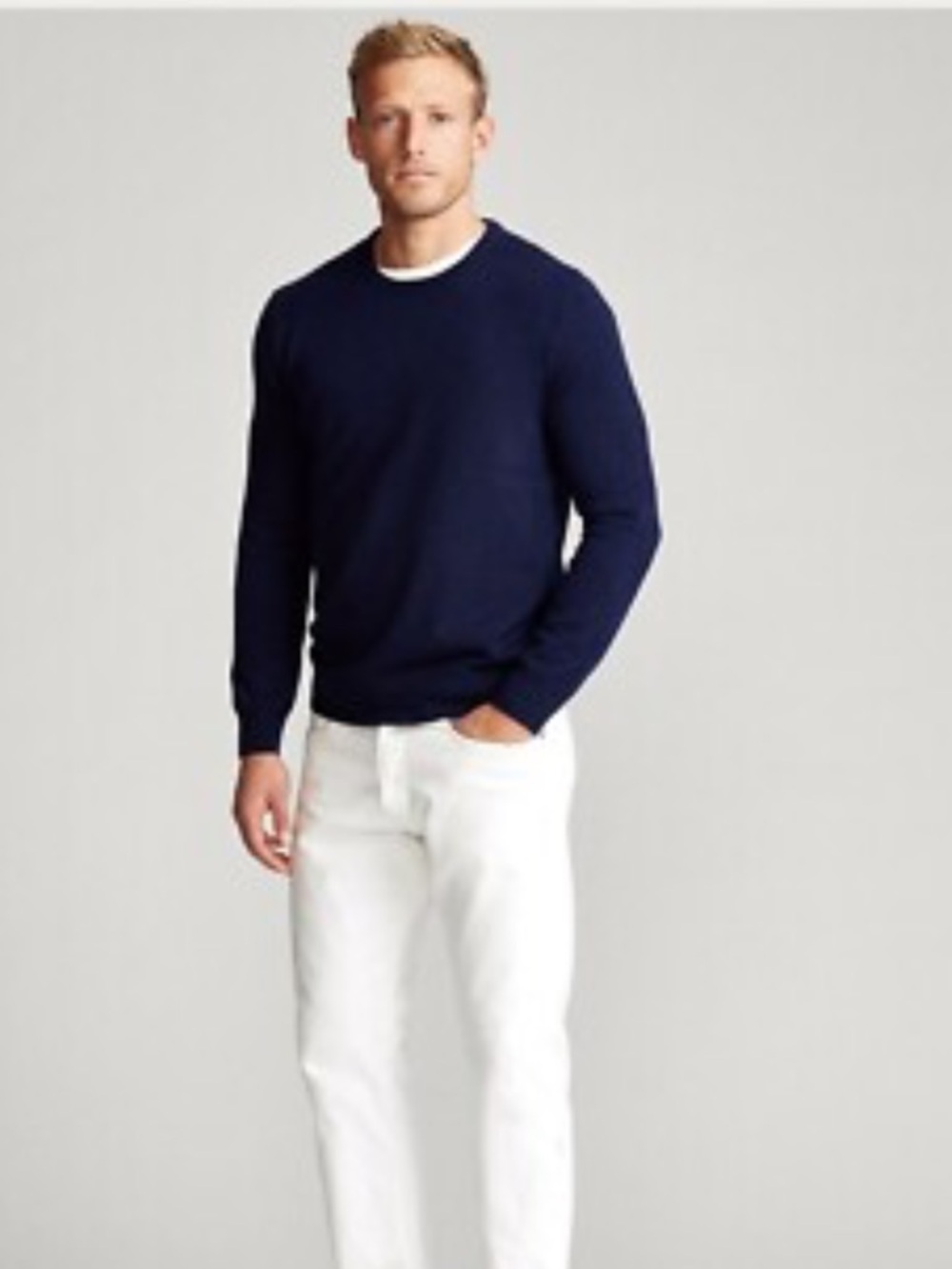 Ralph Lauren Cashmere Crewneck Sweater - Navy